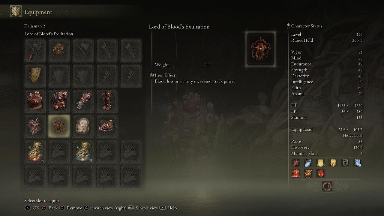 This Strength Bleed Build In Elden Ring One Shots Enemies Patch 1 09   Talismans Elden Ring 