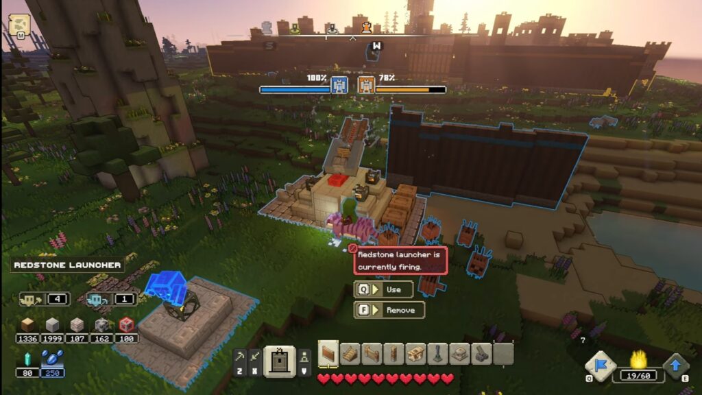 Redstone Launcher in Minecraft Legends